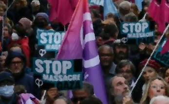 Manifestation pour la Paix au Moyen Orient, cessez-le-feu immédiat et durable en Palestine !